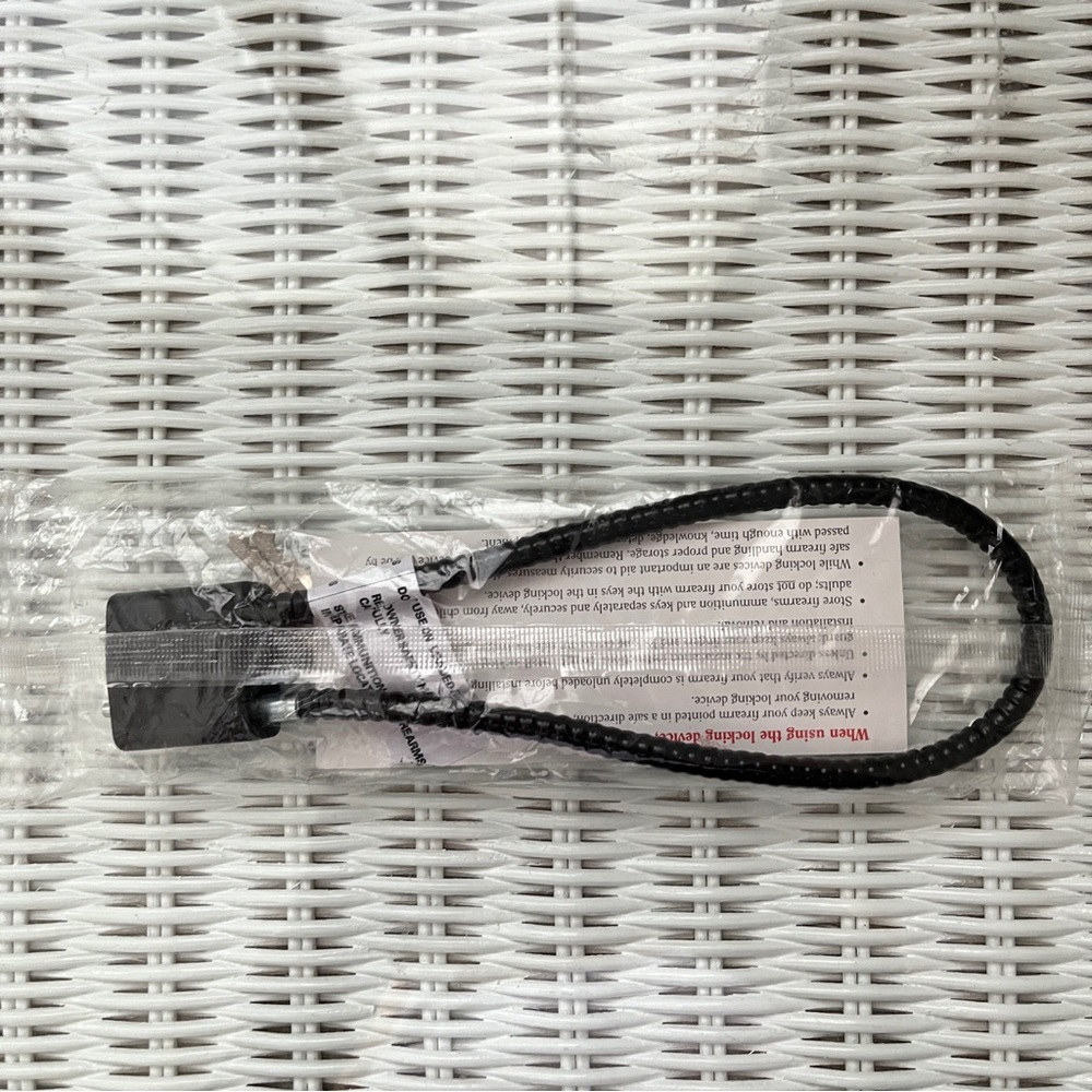 Ruger cable lock for gun, with keys, new in package.